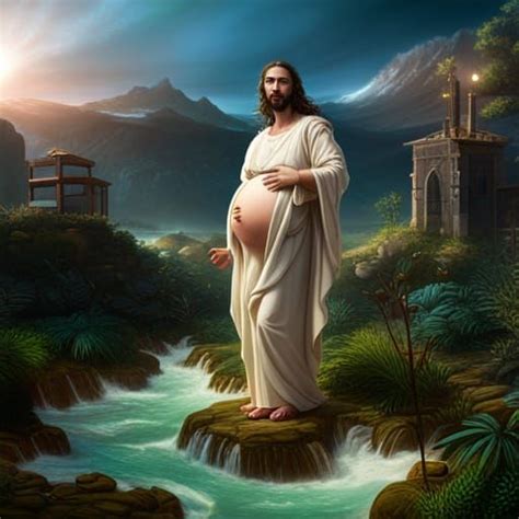 girl pregnant with jesus.